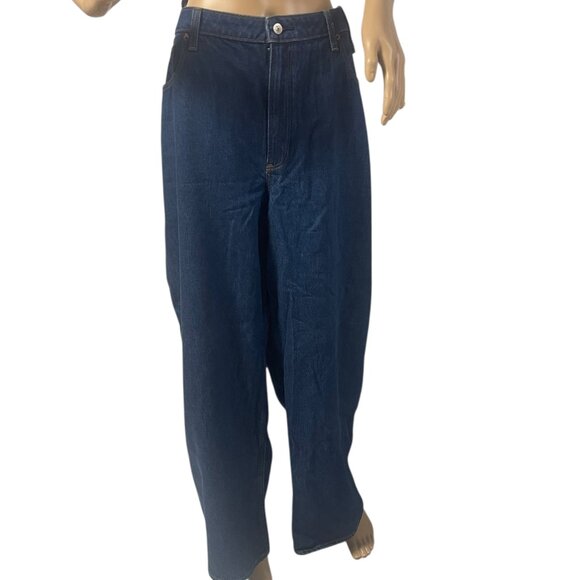 NWT Abercrombie & Fitch Curve Love Mid Rise 90s Straight Jean Size 34/18R - Picture 1 of 10